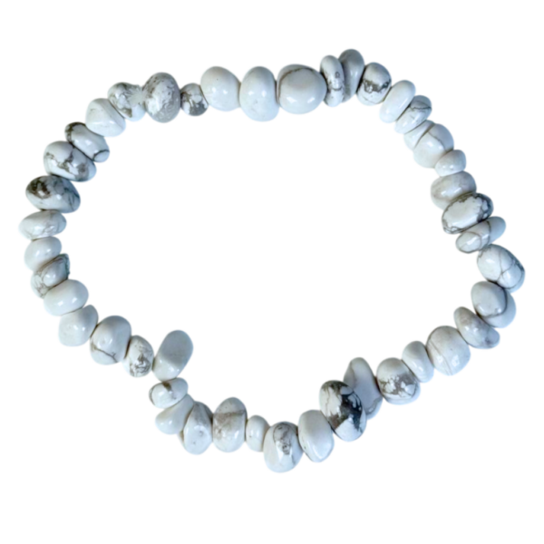 Chip round bracelet - Howlite