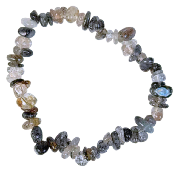 Chip round bracelet - Tourmaline Quartz