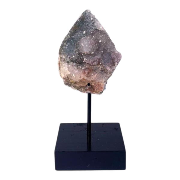 Flower Amethyst on metal base #4