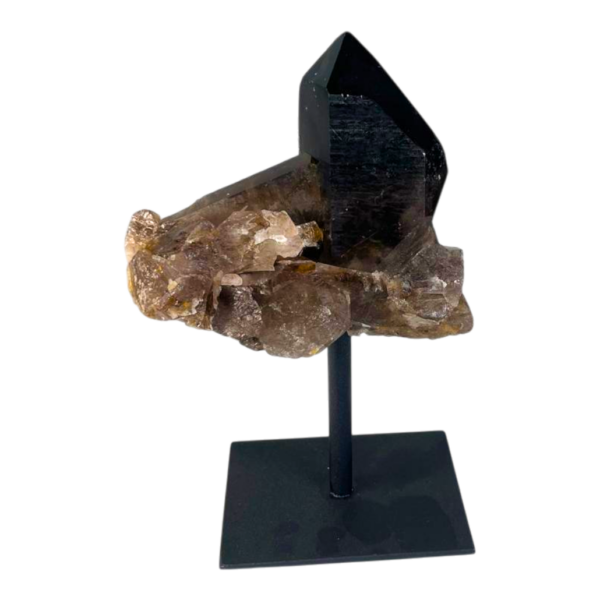Smokey Quartz on metal stand #2