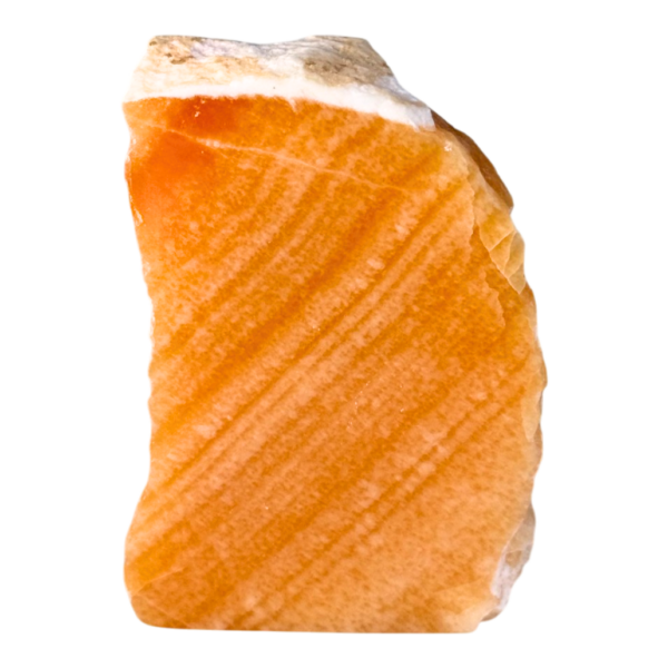One side polished - Orange Calcite #1