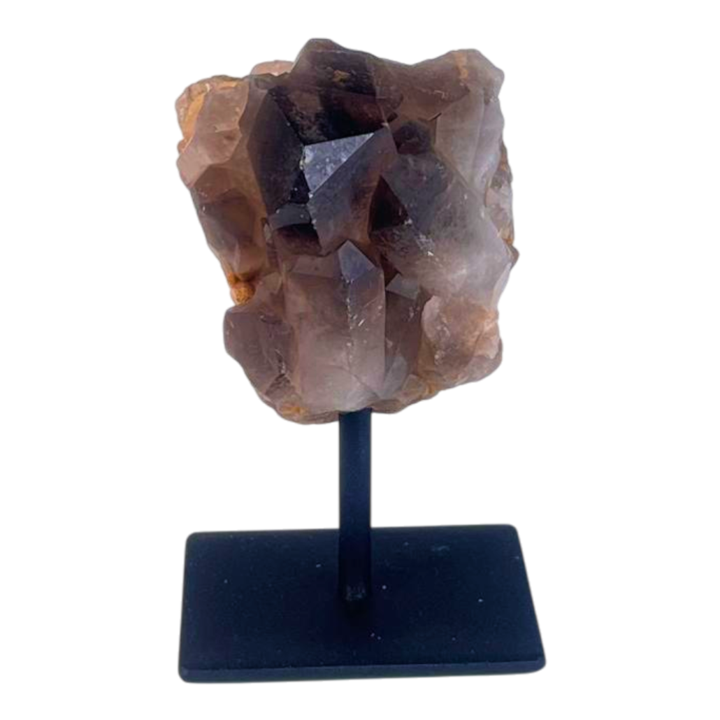 Smokey Quartz on metal stand #2