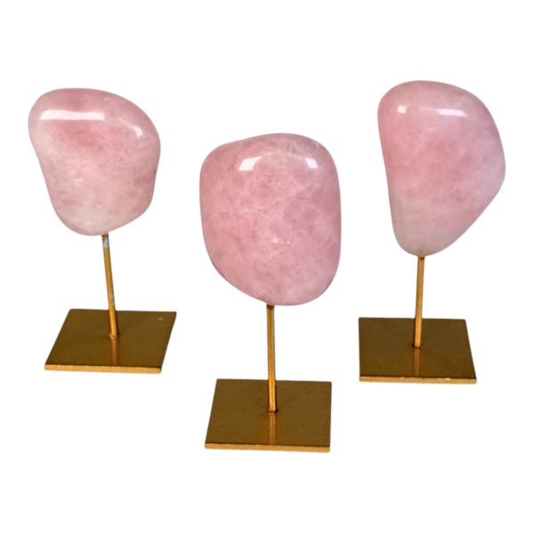 On stand - gold - Tumble - Rosequarts