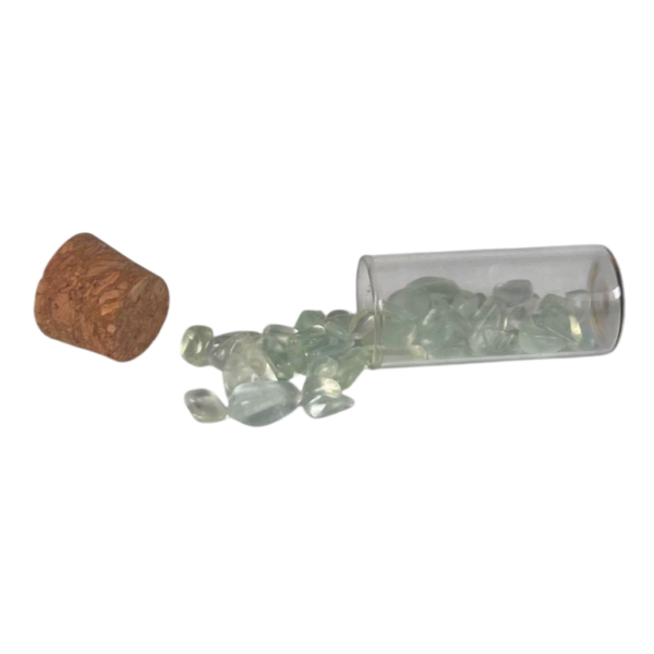 Alternative view of Green Fluorite - Chips Bottle