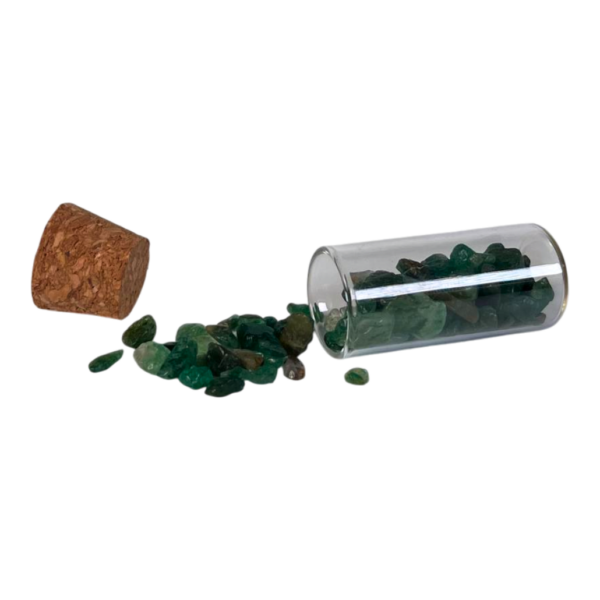 Green Fuchsite India - Chips Bottle - Image 2