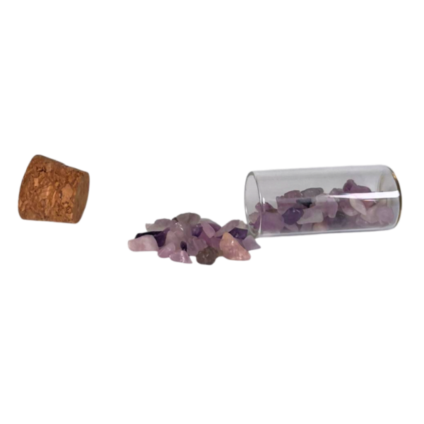 Alternative view of Lepidolite - Chips Bottle