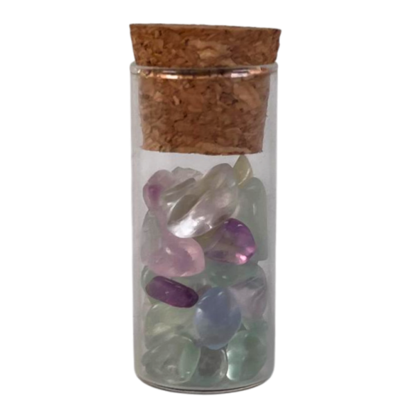 Rainbow Fluorite - Chips Bottle