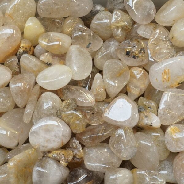 Tumble - Quartz Rutile Gold