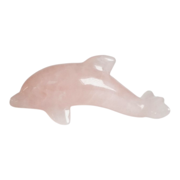 Rose Quartz - Dolphin - 64mm