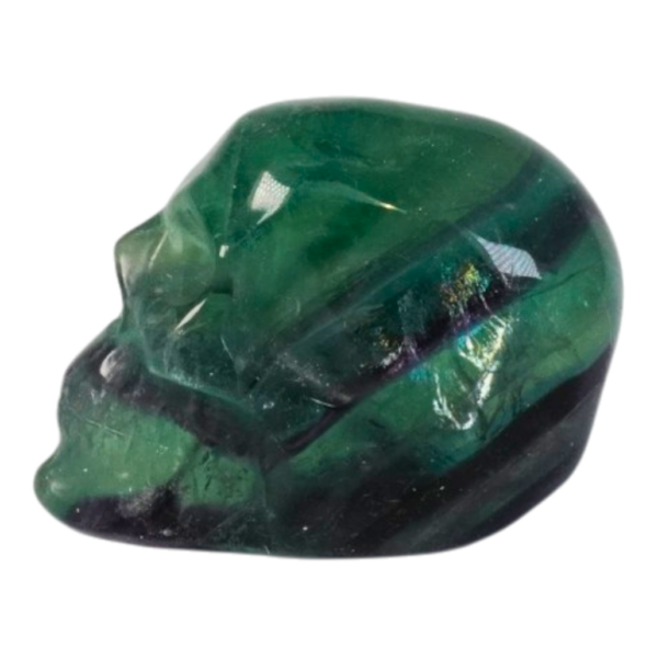 Alternative view of Rainbow Fluorite - Skull - 50mm #1