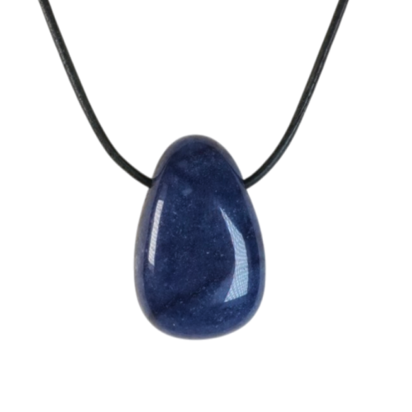 Pendant - Tumble - Blue Quartz