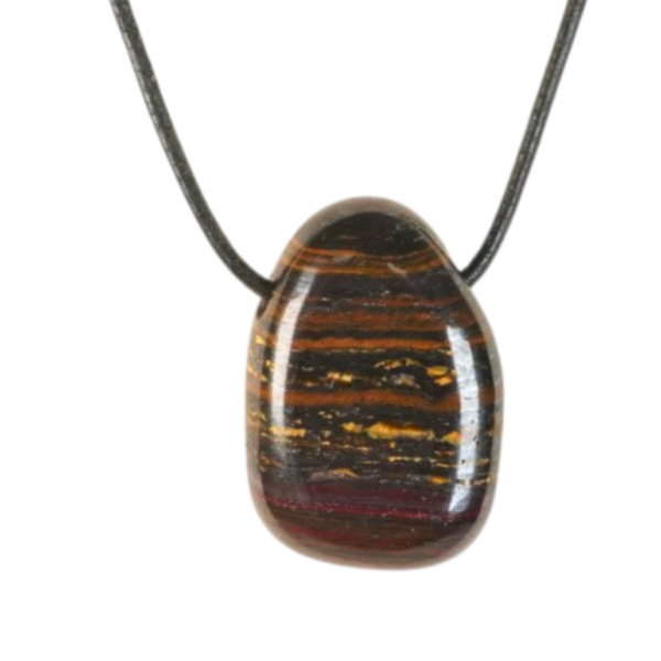 Pendant - Tumble - Tiger Iron