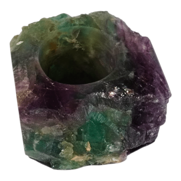 Alternative view of Candle Holder - Rainbow Fluorite #10