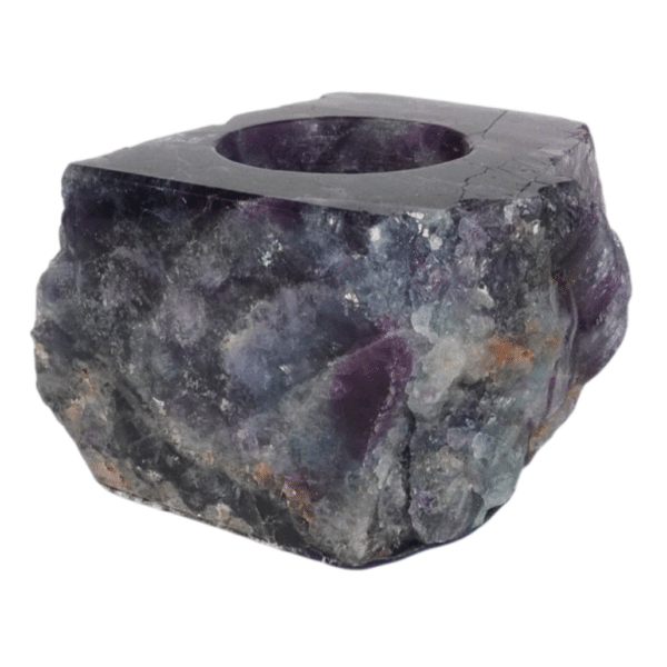 Candle Holder - Rainbow Fluorite