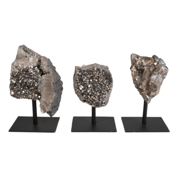 Silver Amethyst Clusters - (Coated) - Metal Stand #1